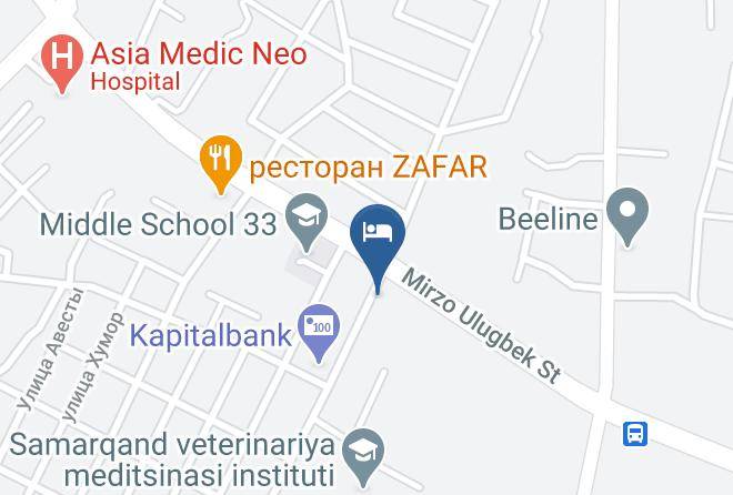 Samarqand - Hotel Vostok Maps