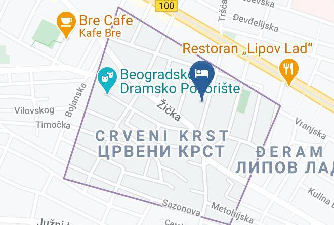 Belgrade City - Hotel Vozarev Maps
