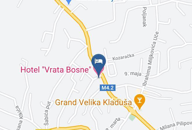Hotel Vrata Bosne Map