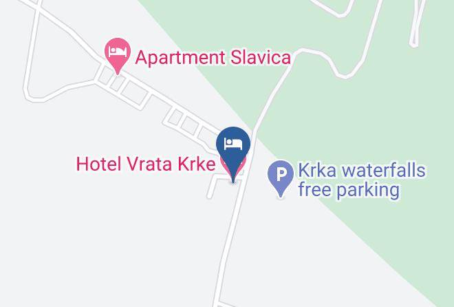 Sibenik - Hotel Vrata Krke Maps