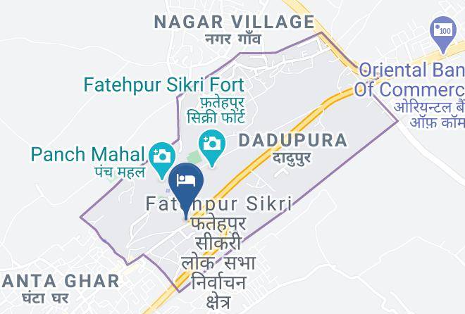 Fatehpur Sikri - Hotel Manglam Palace Maps