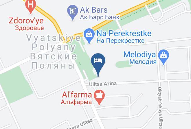 Vyatskiye Polyany - Hotel Vyatskiye Zori Maps