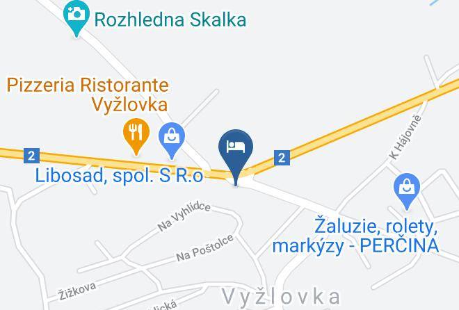 Prague East - Hotel Vyzlovka Maps