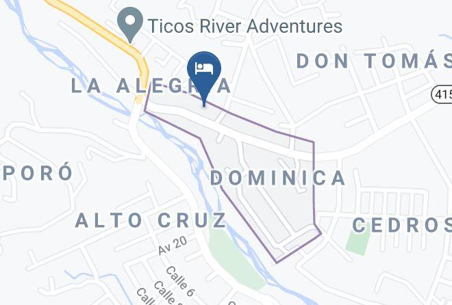 Turrialba - Hotel Wagelia Dominica Maps