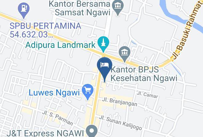Ngawi Regency - Hotel Wahyu Satu Maps