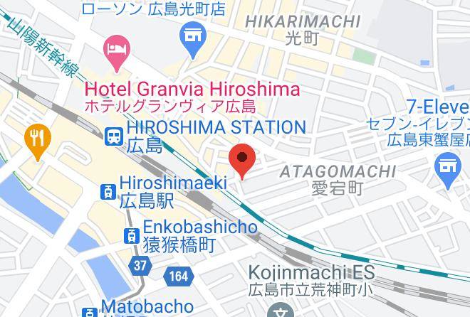 Hiroshima City Higashi Ward - Hotel Wakakusa Maps
