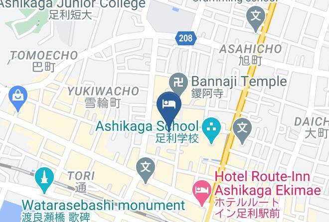 Ashikaga City - Hotel Wakasa Maps