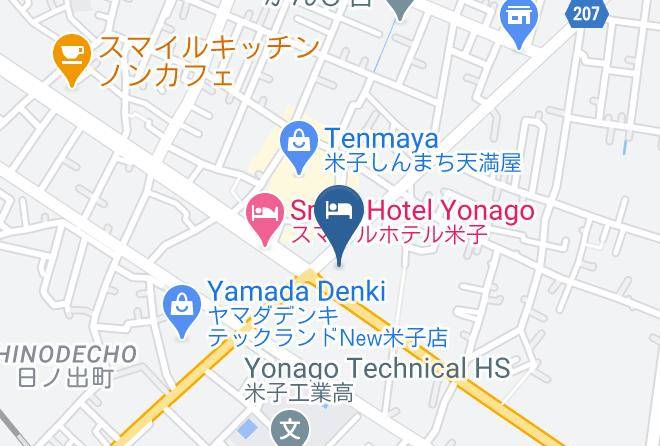 Yonago City - Hotel Wakow Maps