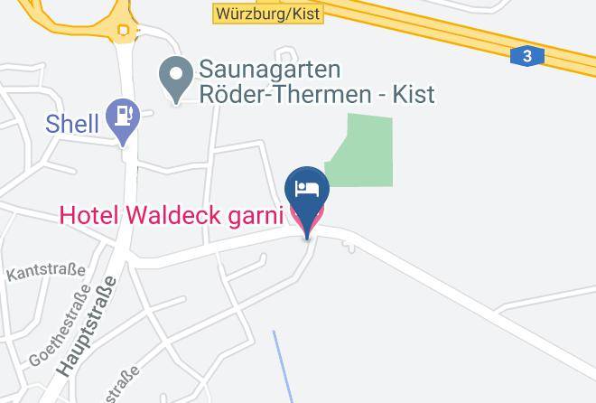 Wurzburg - Hotel Waldeck Garni Maps
