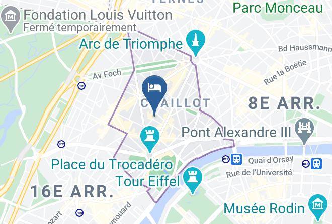 Paris - Hotel Waldorf Trocadero Paris Maps