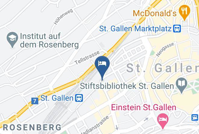 Sankt Gallen - Hotel Walhalla St Gallen Maps