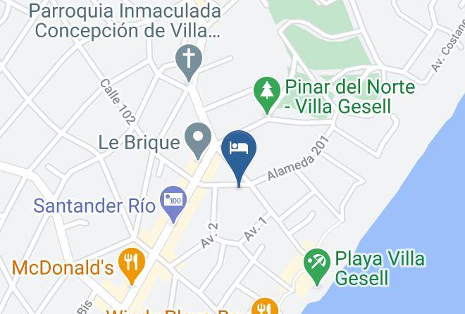 Villa Gesell - Hotel Walkiria's Maps