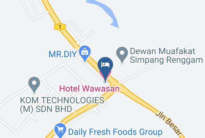 Keluang - Hotel Wawasan Maps