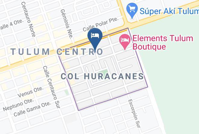 Tulum - Hotel Waya Maps
