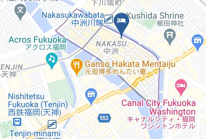 Fukuoka City Hakata Ward - Hotel Wbf Fukuoka Nakasu Maps