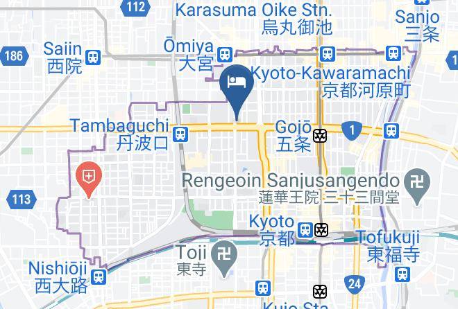 Kyoto City Shimogyo Ward - Hotel Wbf Gojo Omiya Maps