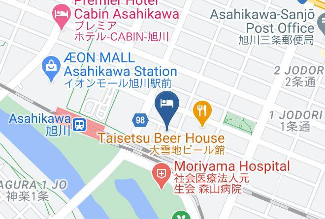 Asahikawa City - Hotel Wbf Grande Asahikawa Maps