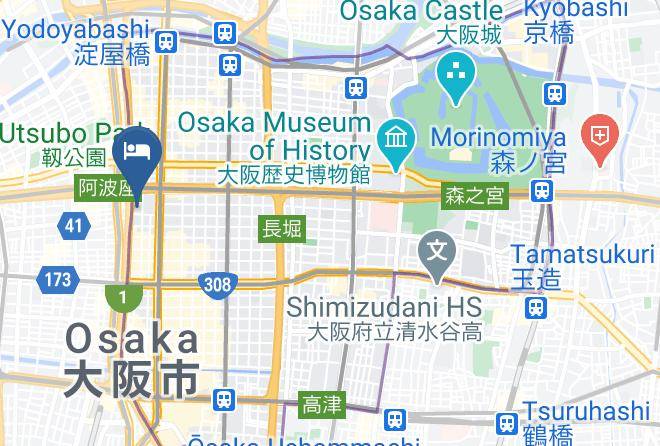 Osaka City Chuo Ward - Hotel Wbf Hommachi Maps