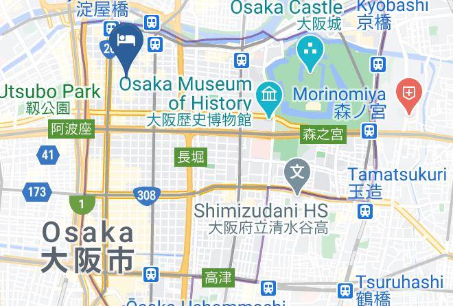 Osaka City Chuo Ward - Hotel Wbf Kitasemba West Maps