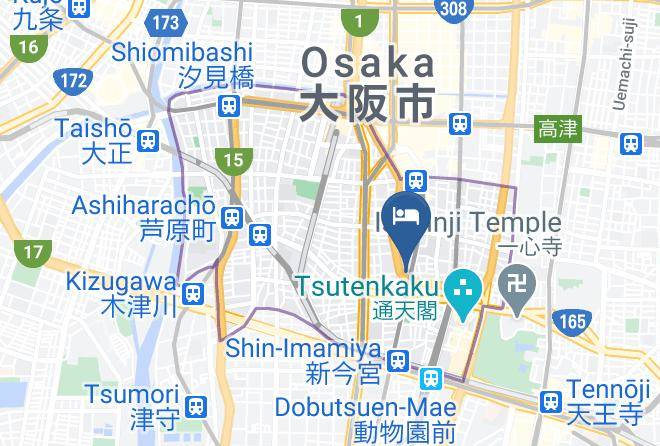 Osaka City Naniwa Ward - Hotel Wbf Namba Ebisu Maps