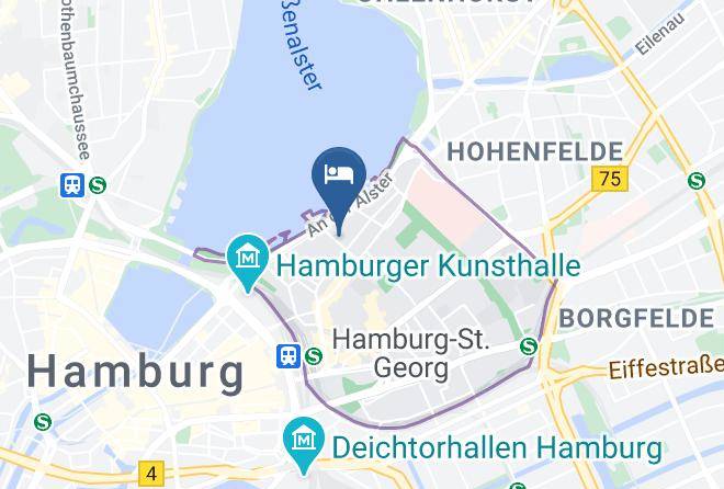 Stadt Hamburg - Hotel Wedina Maps