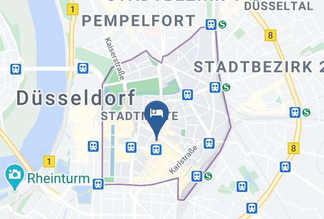 Dusseldorf - Hotel Weidenhof Dusseldorf City Center Maps