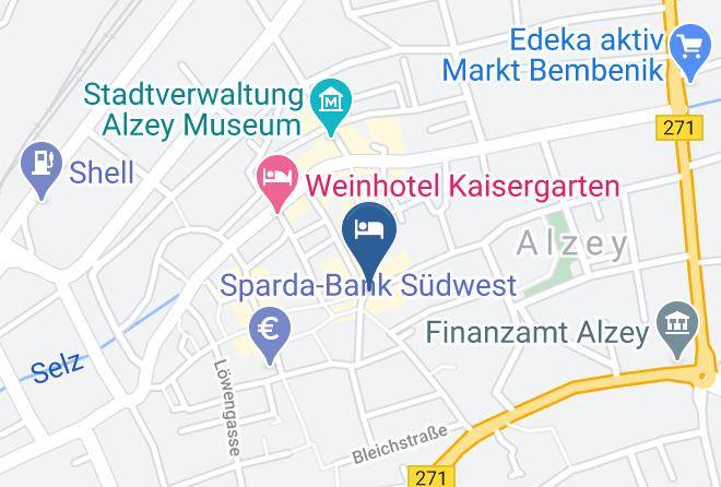 Alzey Worms - Hotel Weinstube Romer Maps
