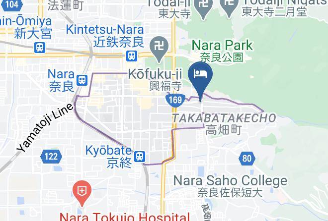Nara City - Hotel Wellness Asukaji Maps