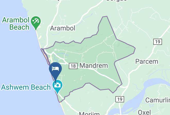 Pernem - Wellnessinn Resort Ashvem Beach North Goa Maps