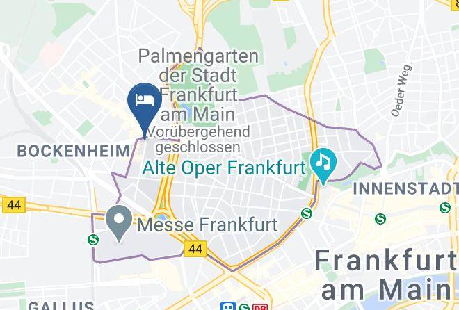 Frankfurt Am Main - Hotel West An Der Bockenheimer Warte Maps