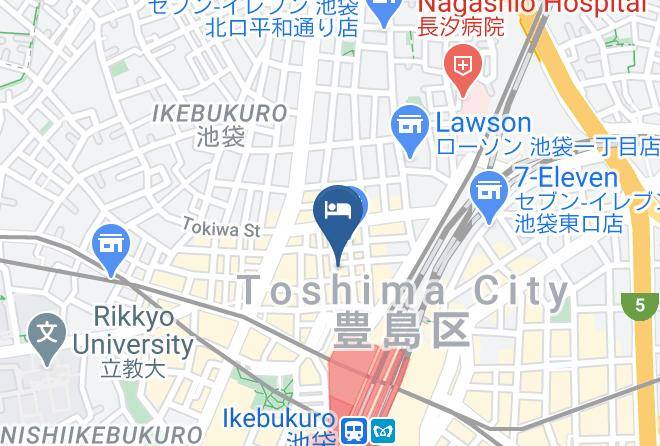 Toshima Ward - Hotel West One Maps