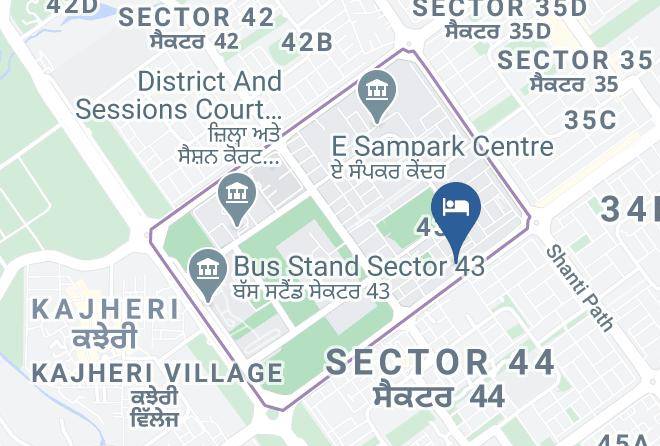 Sector 43 - Hotel Western Court Chandigarh Maps