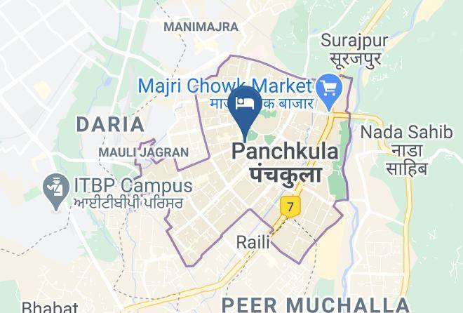 Hotel Western Court Panchkula Map