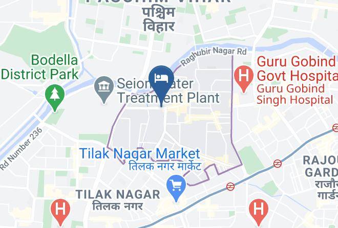 New Delhi - Hotel Western King Maps