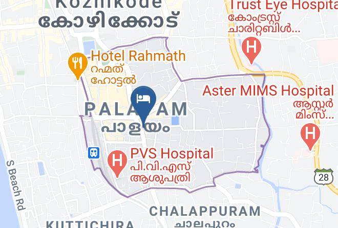Kozhikode - Hotel White Lines Maps