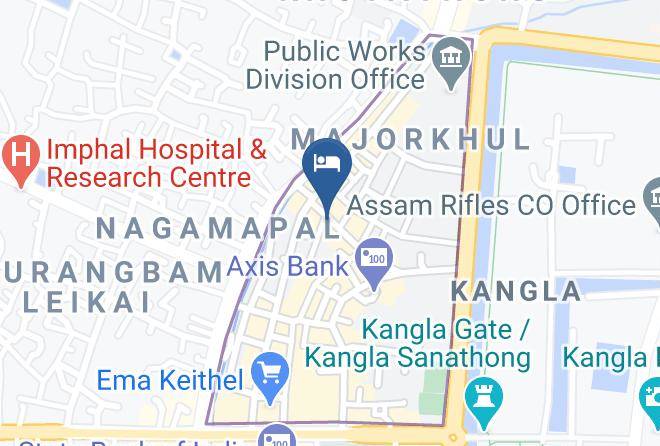 Imphal - Hotel White Palace Maps