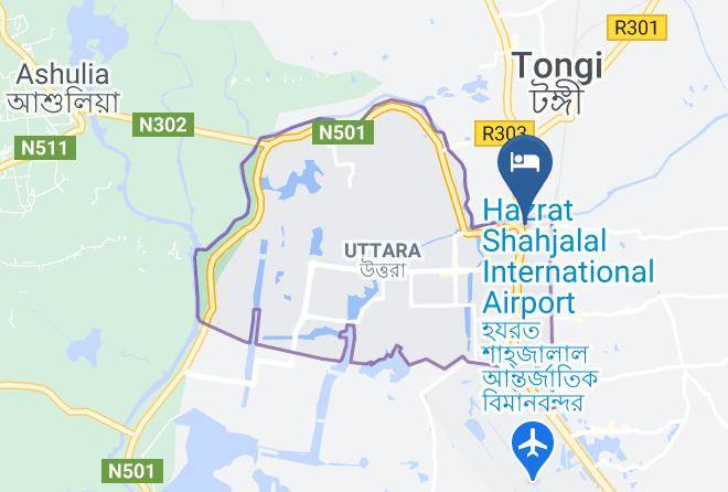 Dhaka - Hotel White Palace Rese Maps