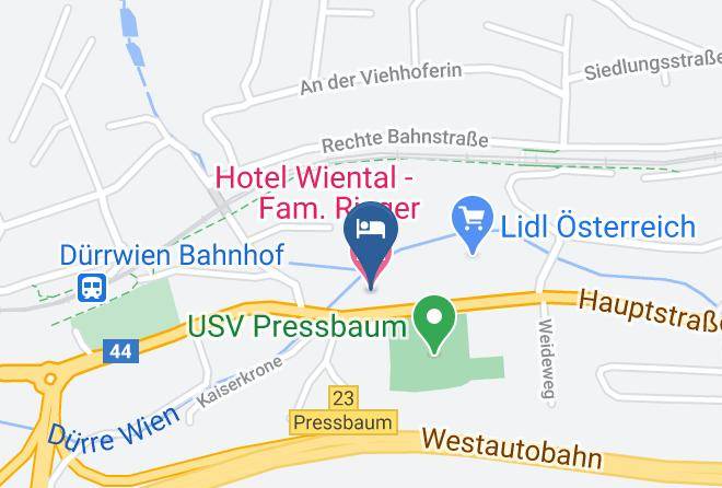 Sankt Polten Land - Hotel Wiental Fam Rieger Maps