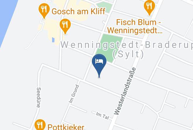 Nordfriesland - Hotel Wiesbaden Wenningstedt Maps