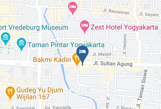 Kota Yogyakarta - Hotel Wilis Maps