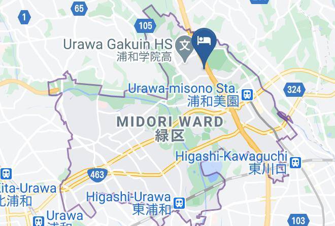 Saitama City Midori Ward - Hotel Will Urawa Maps