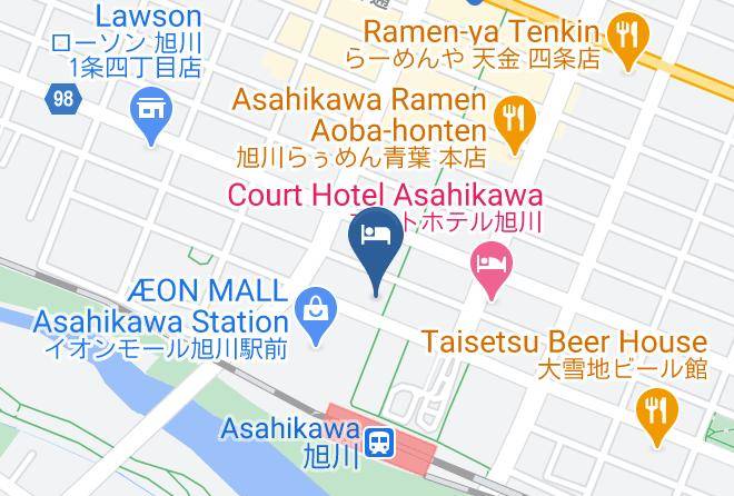 Hotel Wing International Asahikawa Map