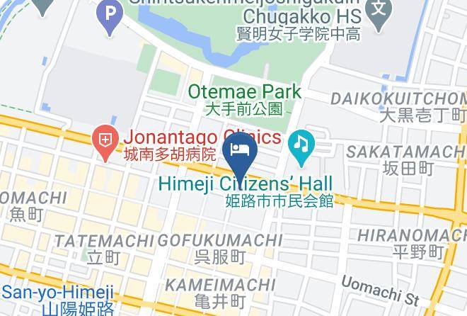 Himeji City - Hotel Wing International Himeji Maps