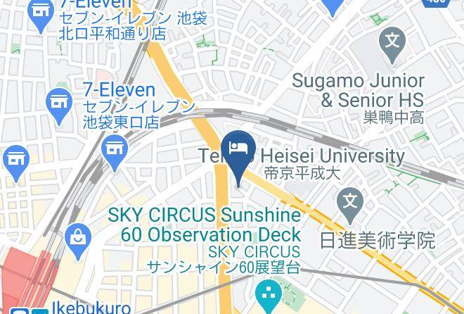 Hotel Wing International Select Ikebukuro Map