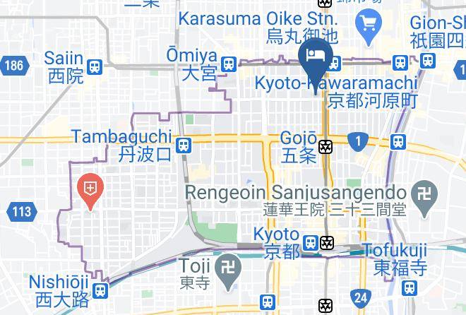 Kyoto City Shimogyo Ward - Hotel Wing International Kyoto Shijo Karasuma Maps