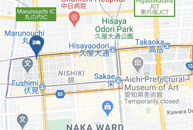 Nagoya City Naka Ward - Hotel Wing International Nagoya Maps