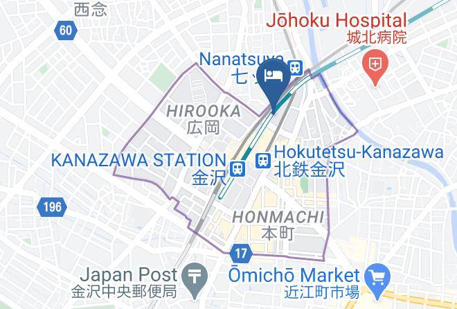 Kanazawa City - Hotel Wing International Premium Kanazawa Ekimae Maps