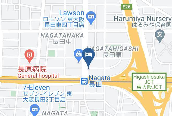 Higashiosaka City - Hotel Wing International Select Higashi Osaka Maps