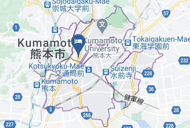 Hotel Wing International Select Kumamoto Map