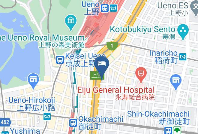 Taito Ward - Hotel Wing International Select Ueno Okachimachi Maps